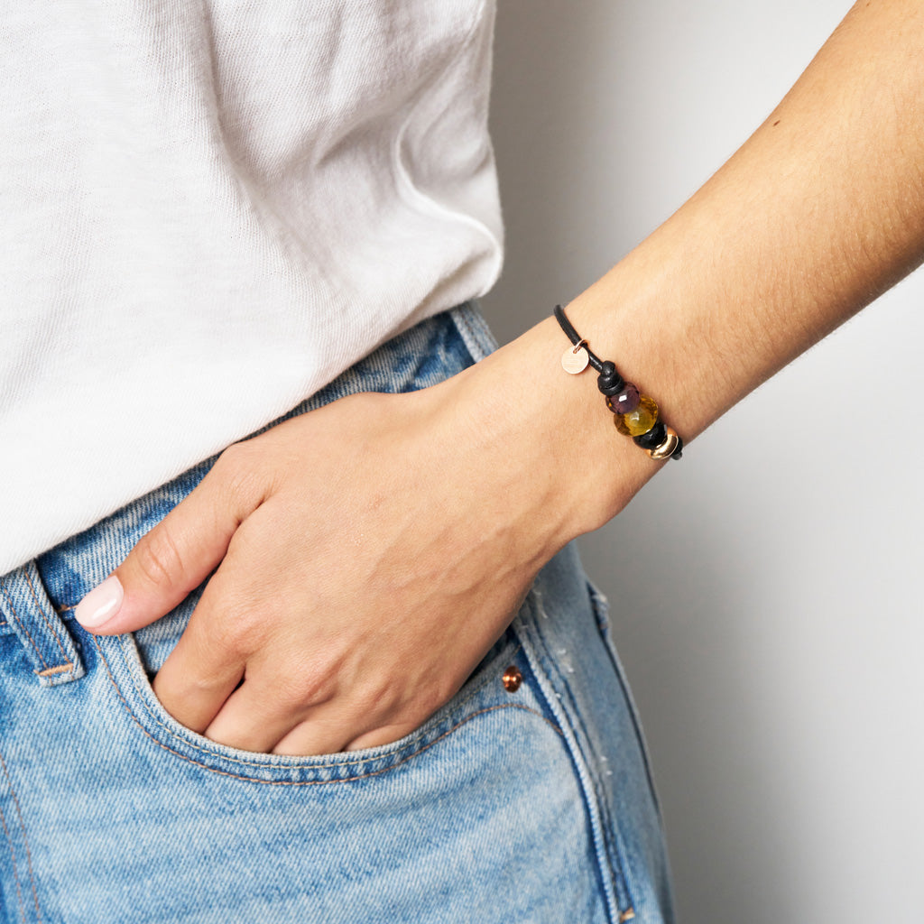 ANNY ARMBAND black onyx mix