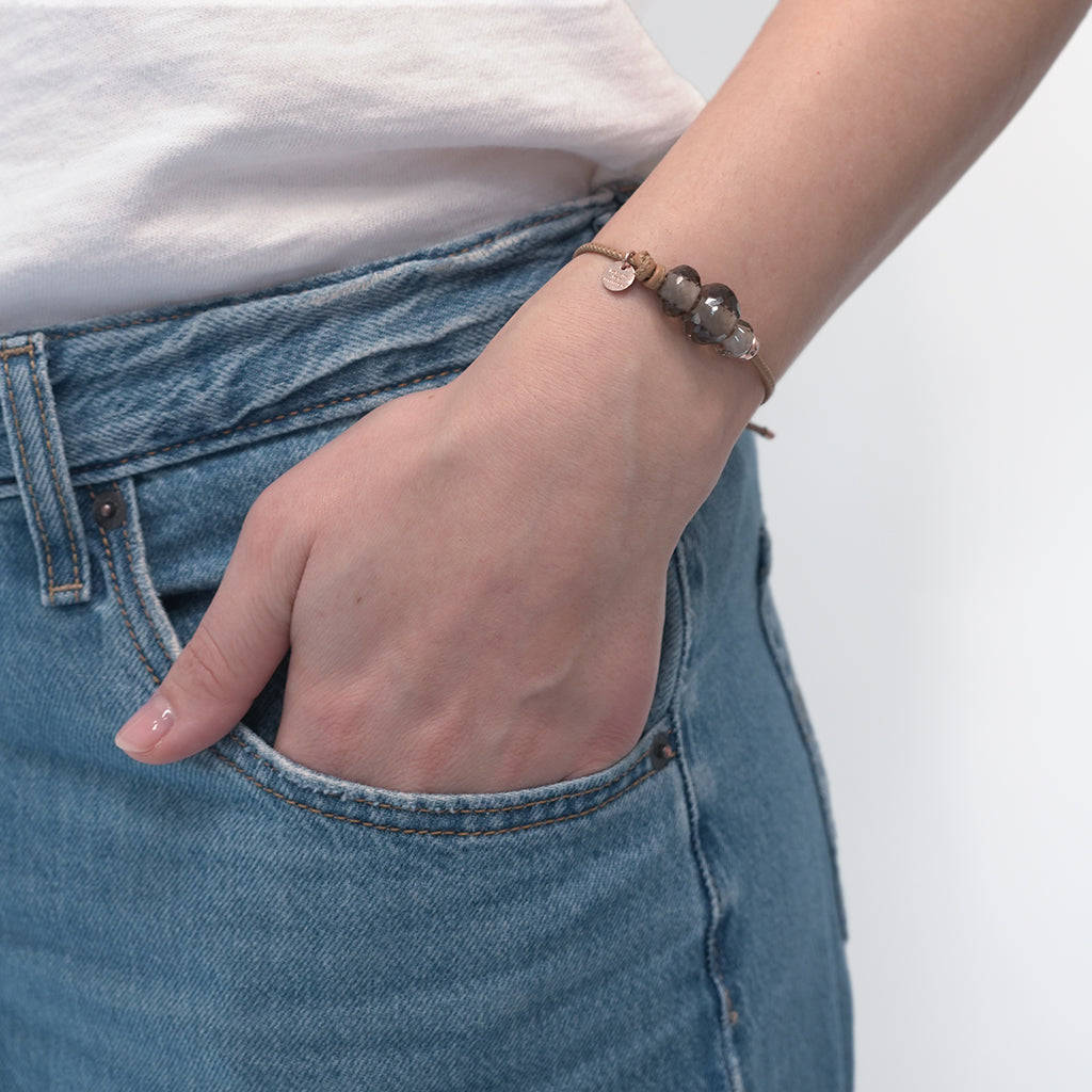 ANNY ARMBAND MUSKAT RAUCHQUARZ