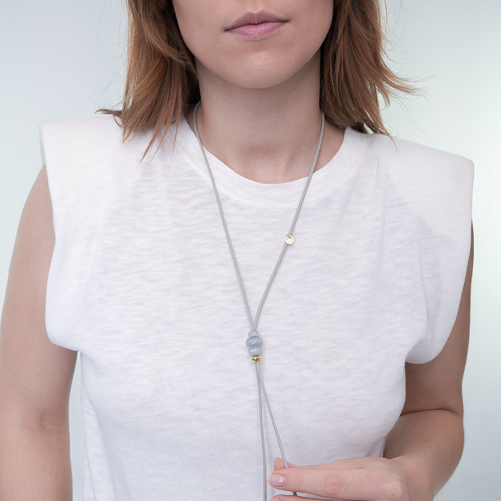 ANNY TRIO KETTE STEIN GRAUER MONDSTEIN UNI