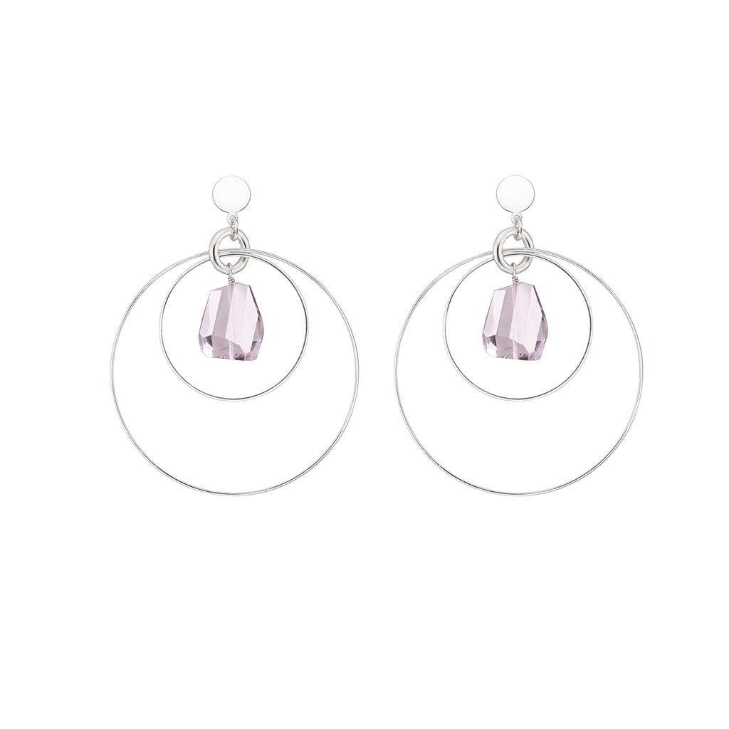 DIAN OHRRINGE AMETHYST