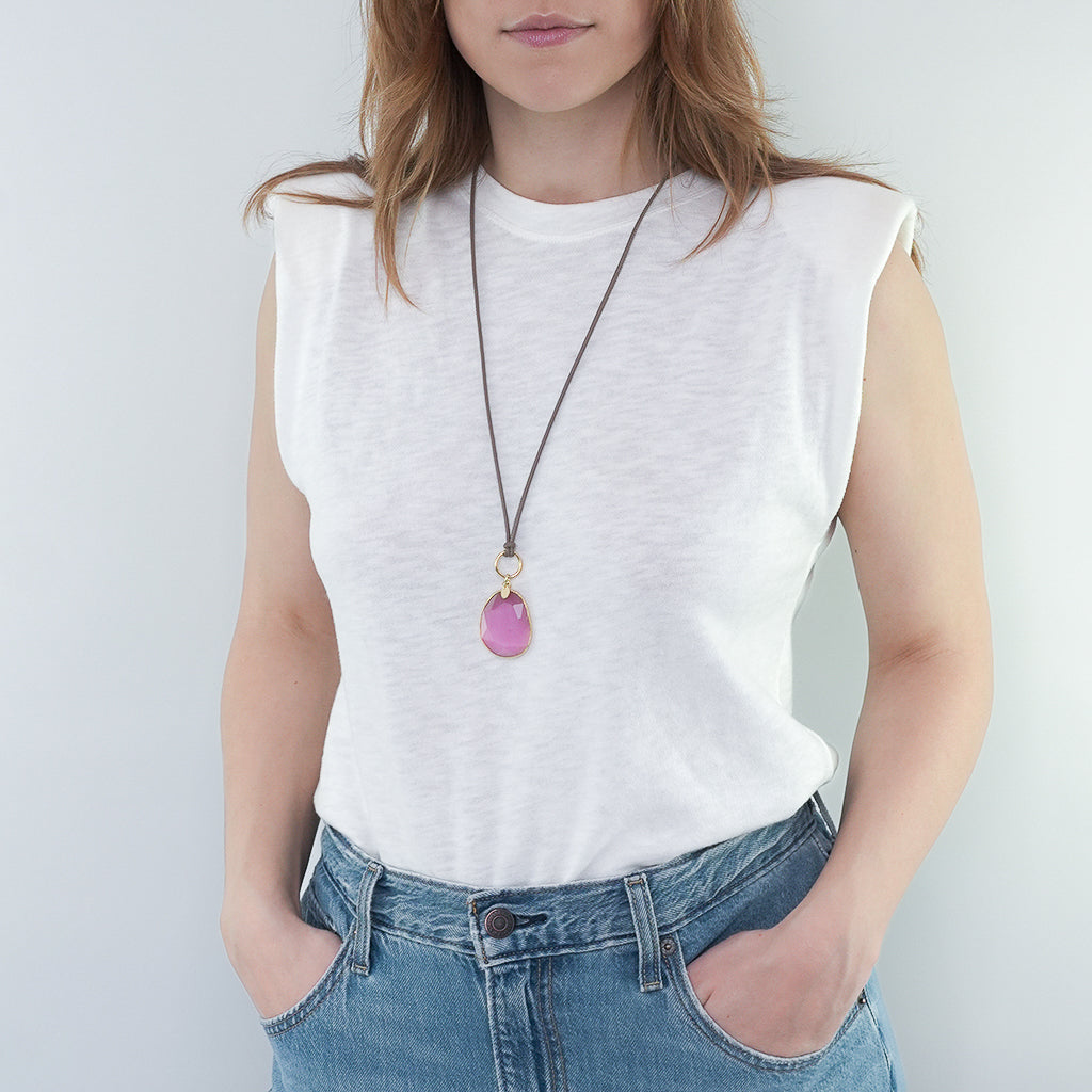 GRACE KETTE LEDER BLUSH