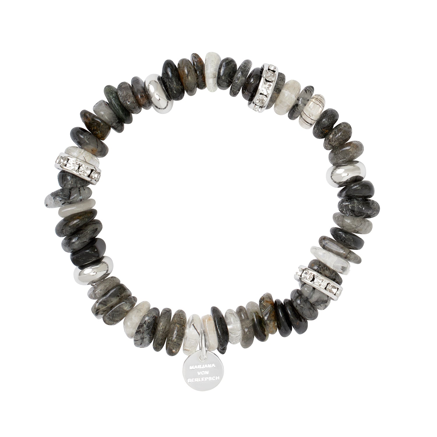 LOTTIE ARMBAND GRAU SILBER