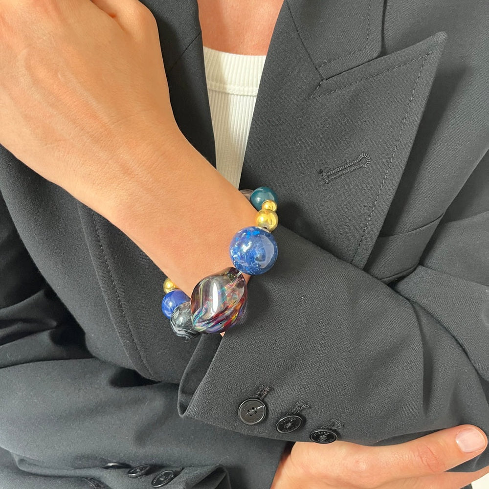 MELINA ARMBAND AZUR Gold