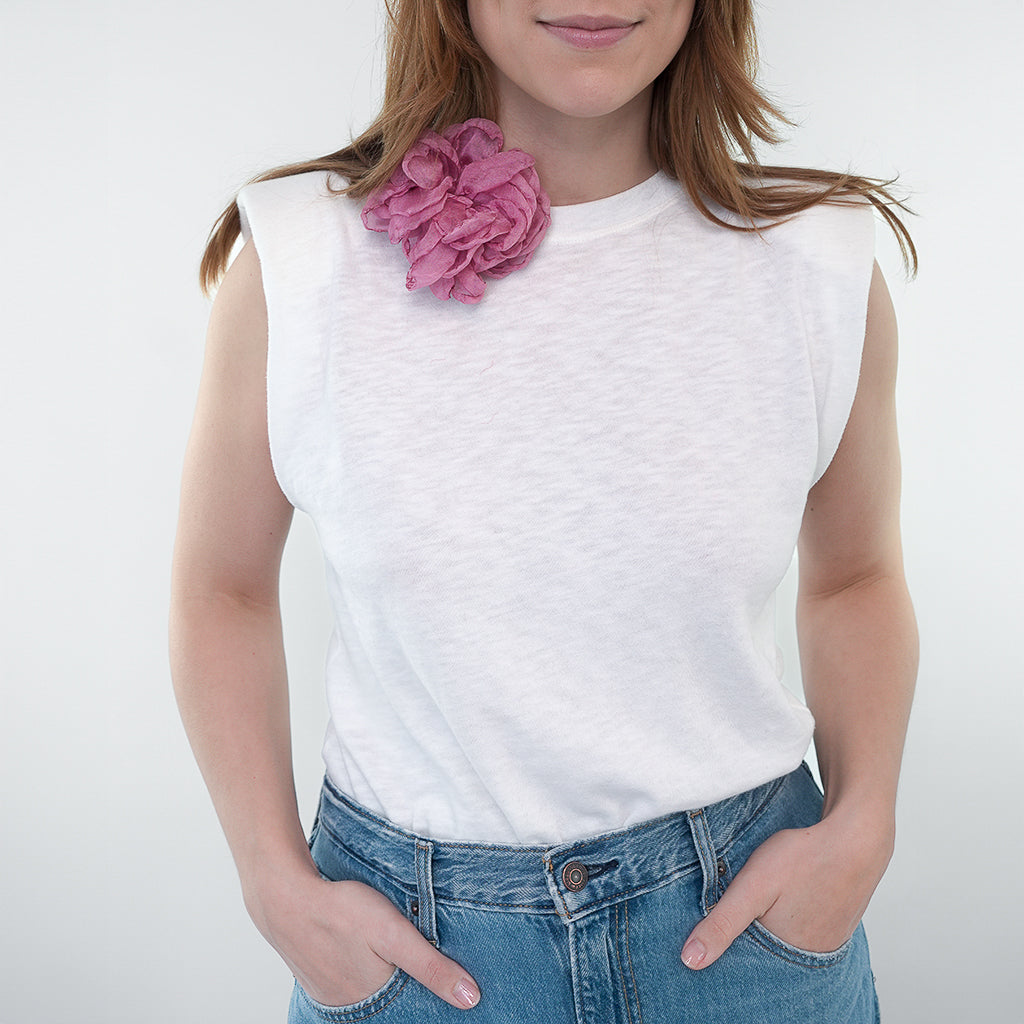 NADINE BROSCHE MINI ROSA