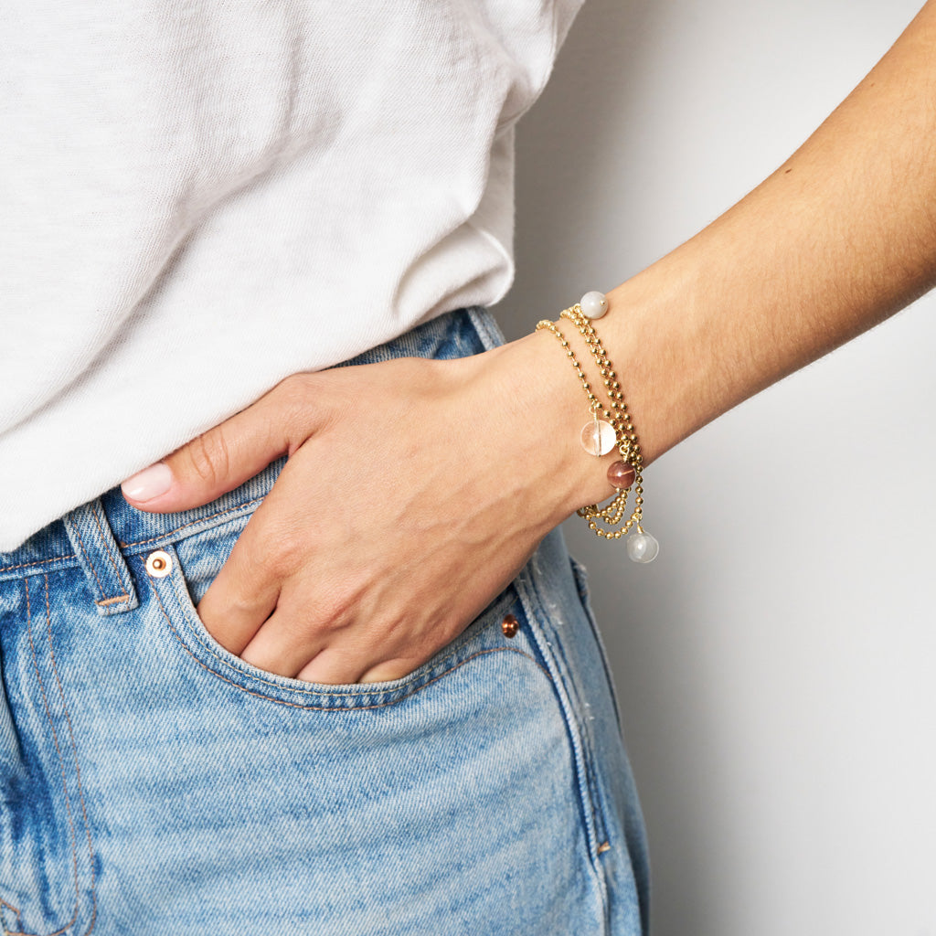 ROSY ARMBAND Carneol Mix