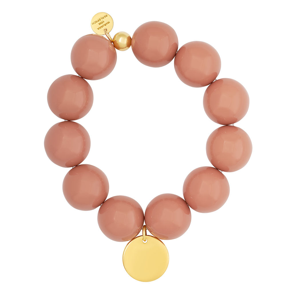 WATSON ARMBAND nude Plättchen