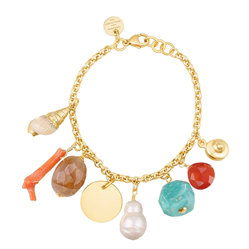 Muschelarmband bunt