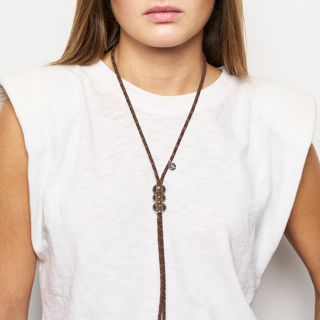 FOX KETTE RAUCHQUARZ