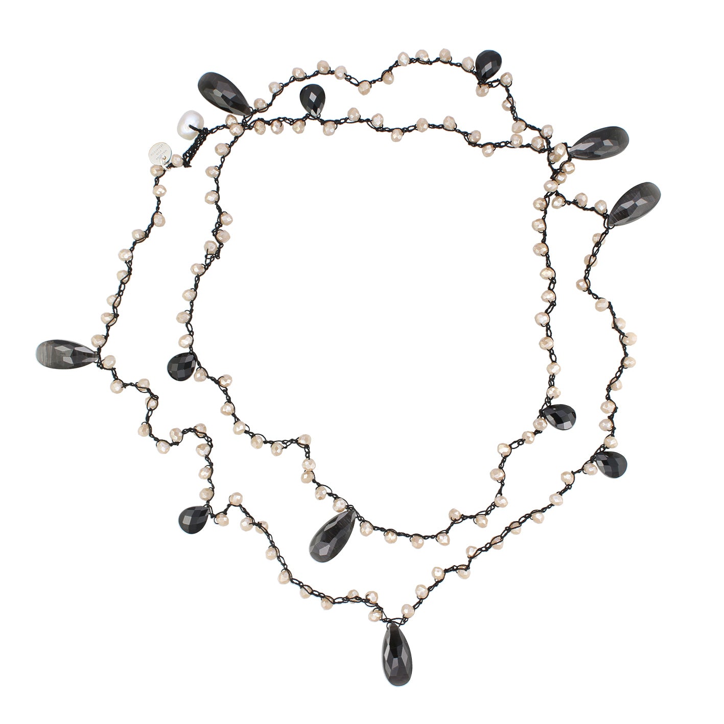 MAGIC EDELSTEIN KETTE CHAMPAGNER