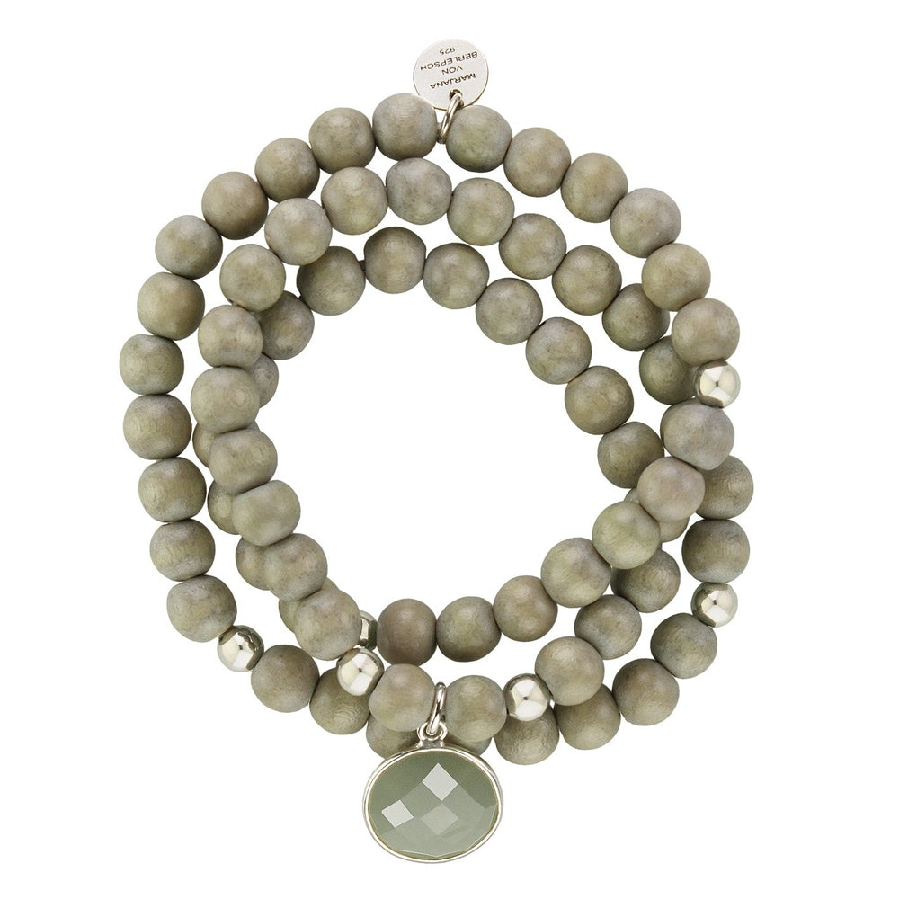 PINUS Armband Stein Grauer Mondstein