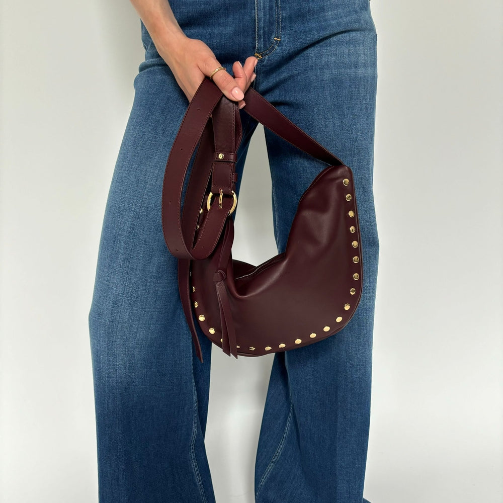 VENETIA TASCHE SMALL NIETE CHERRY