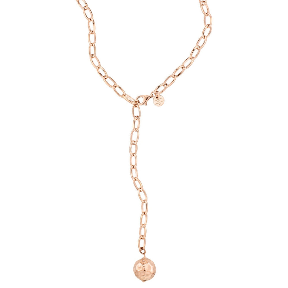 CHARM BIG Kette gehämmerte Kugel