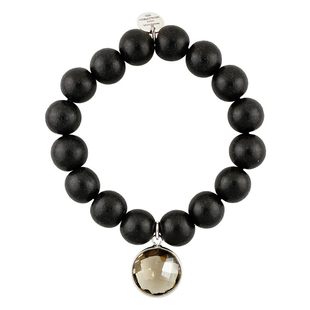 INA ARMBAND KOHLE RAUCHQUARZ