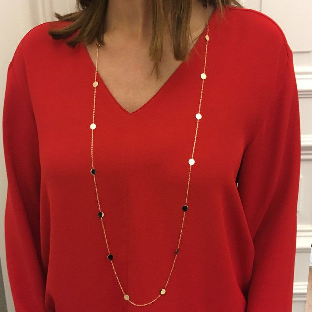 NELA PLÄTTCHENKETTE Roségold