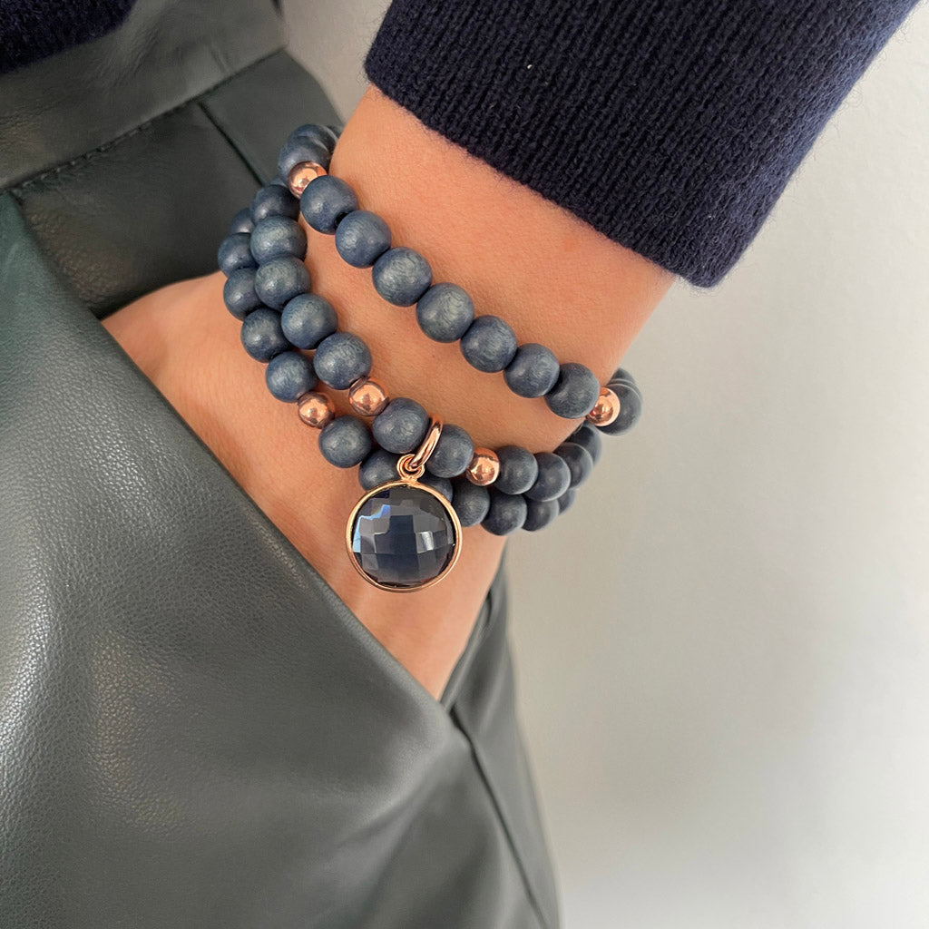 PINUS Armband Dunkelblau Blauer Quarz