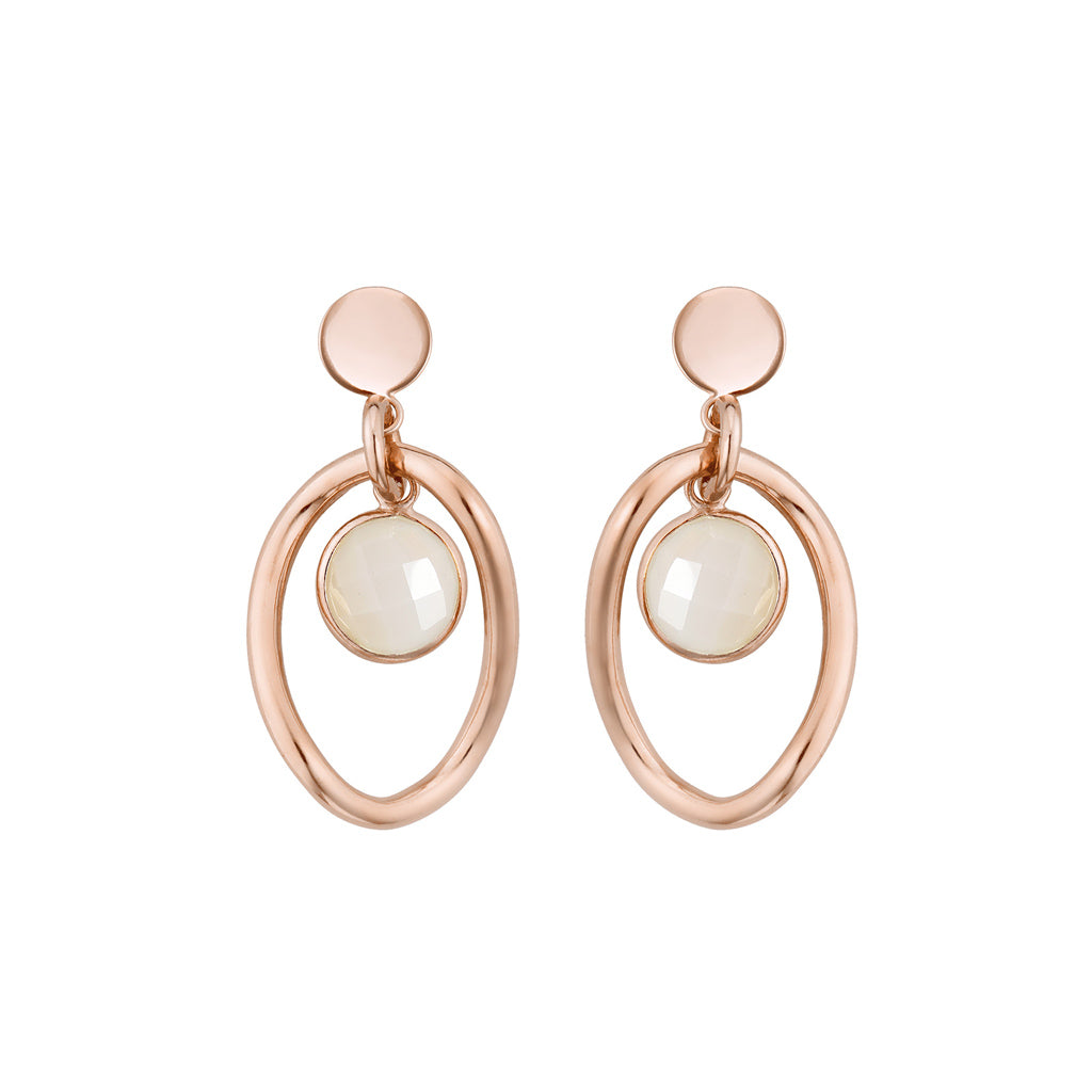 TUYA KURZ OHRRINGE EDELSTEIN