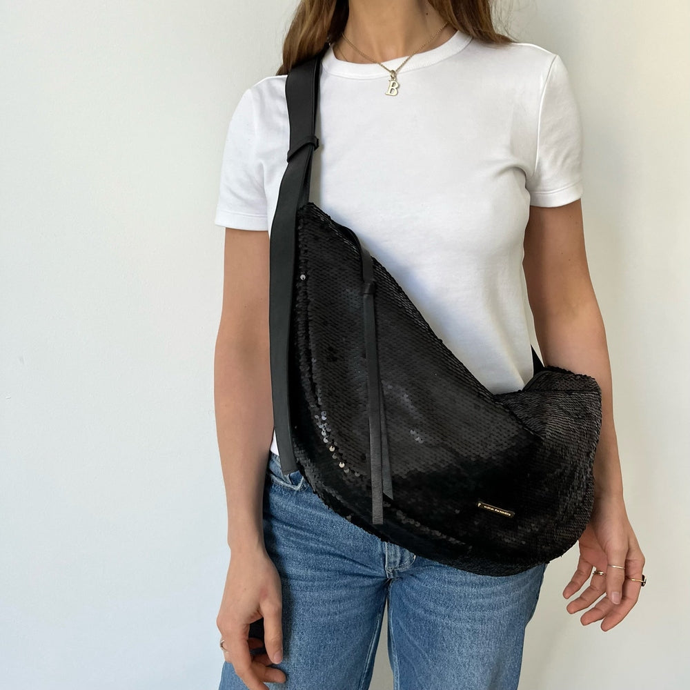 VENETIA BIG Paillette SCHWARZ