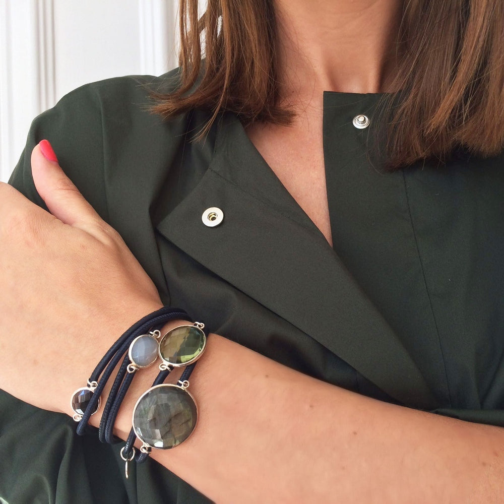 MOGUL LEDERARMBAND NAVY