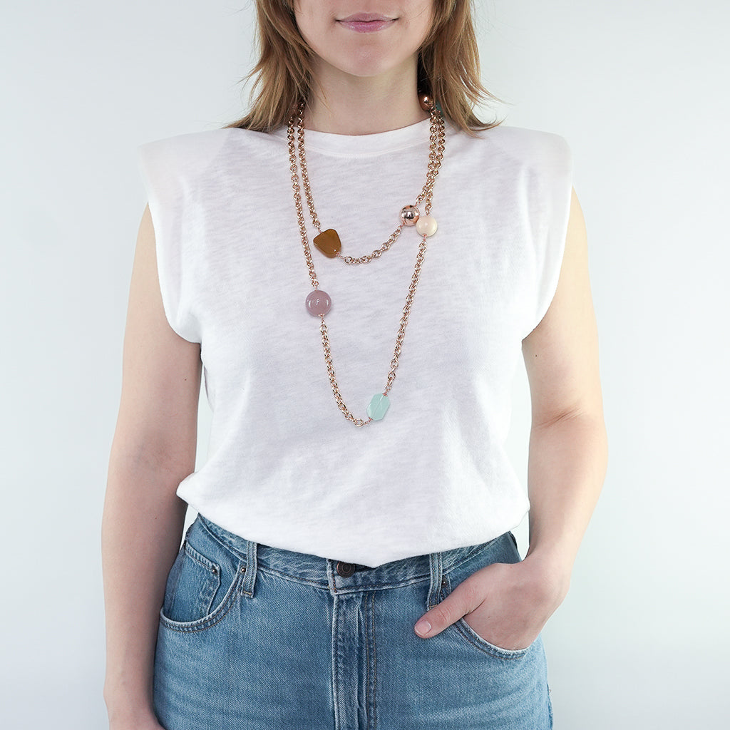 BELLA KETTE RESINA Türkis Rot