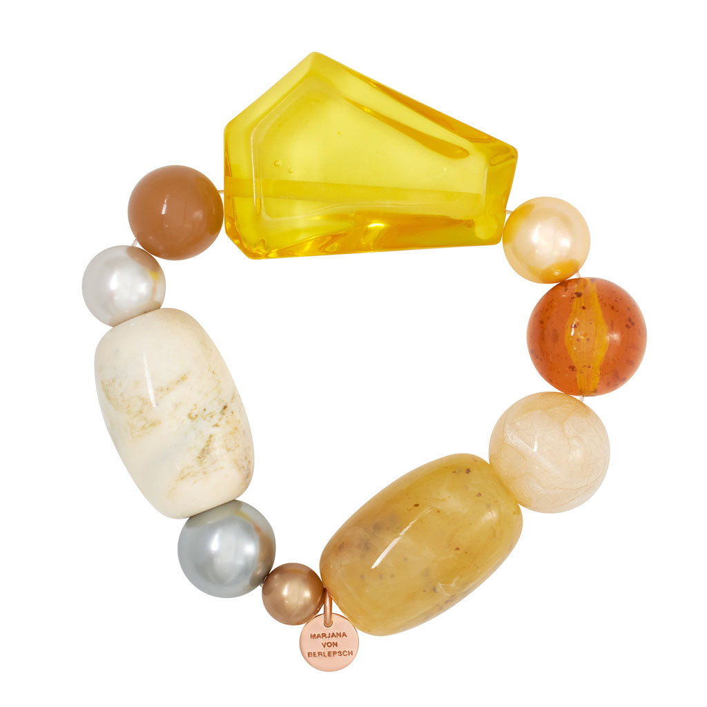 CLARE RESINA ARMBAND GELB