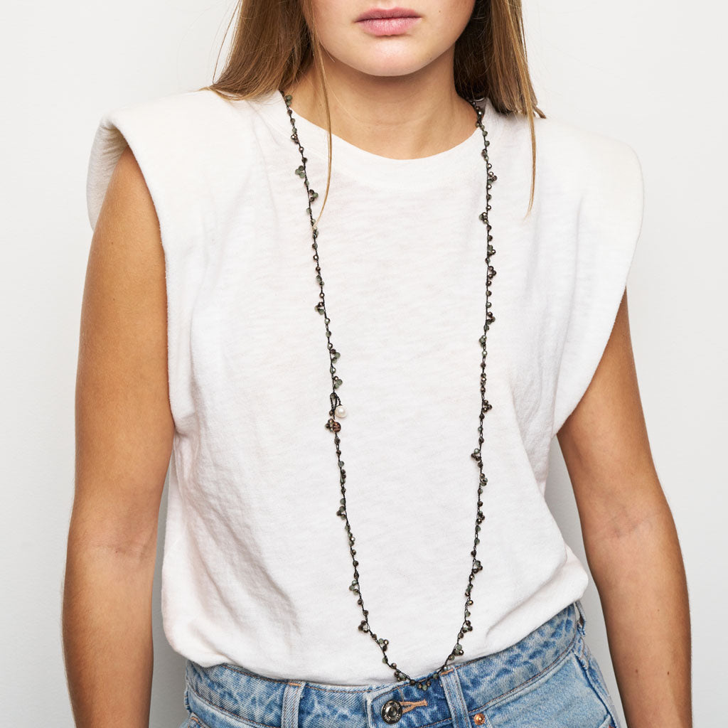 GEORGIE KETTE Schwarz Grün