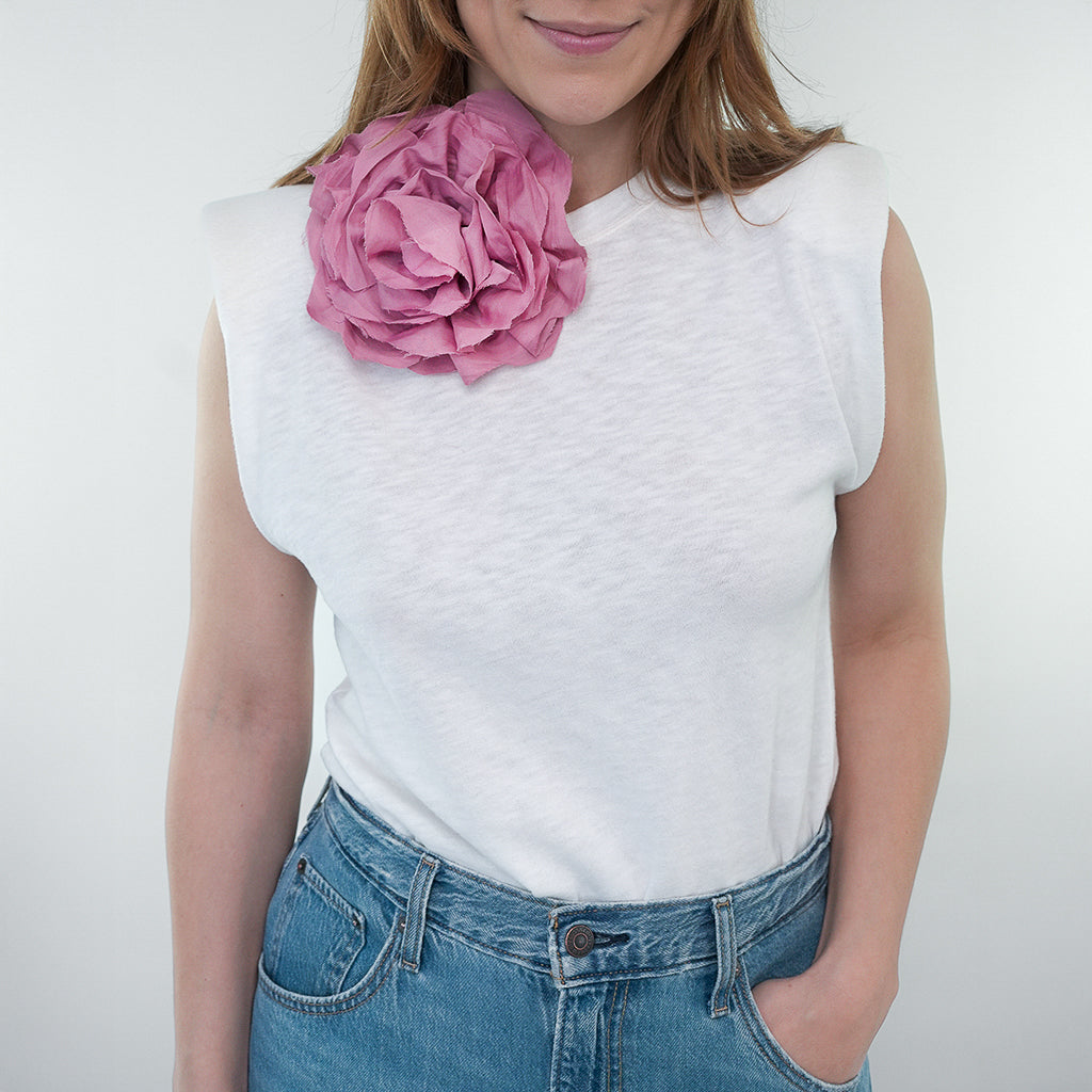 GINETTE BROSCHE ROSA