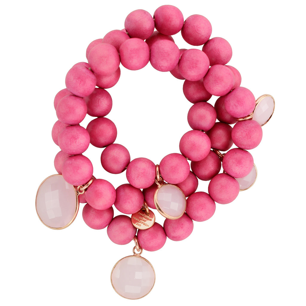 MALA ARMBAND ROSA ROSENQUARZ