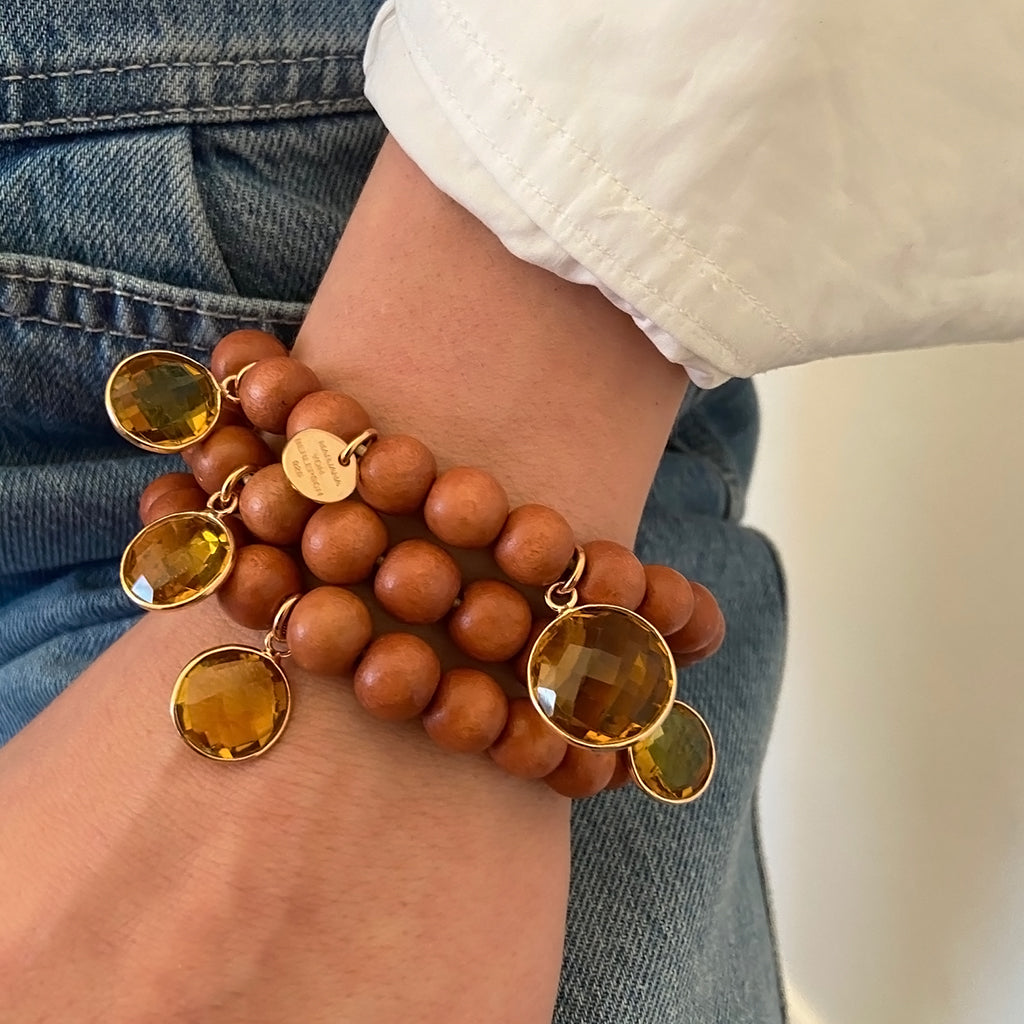 MALA ARMBAND ORANGE CITRIN