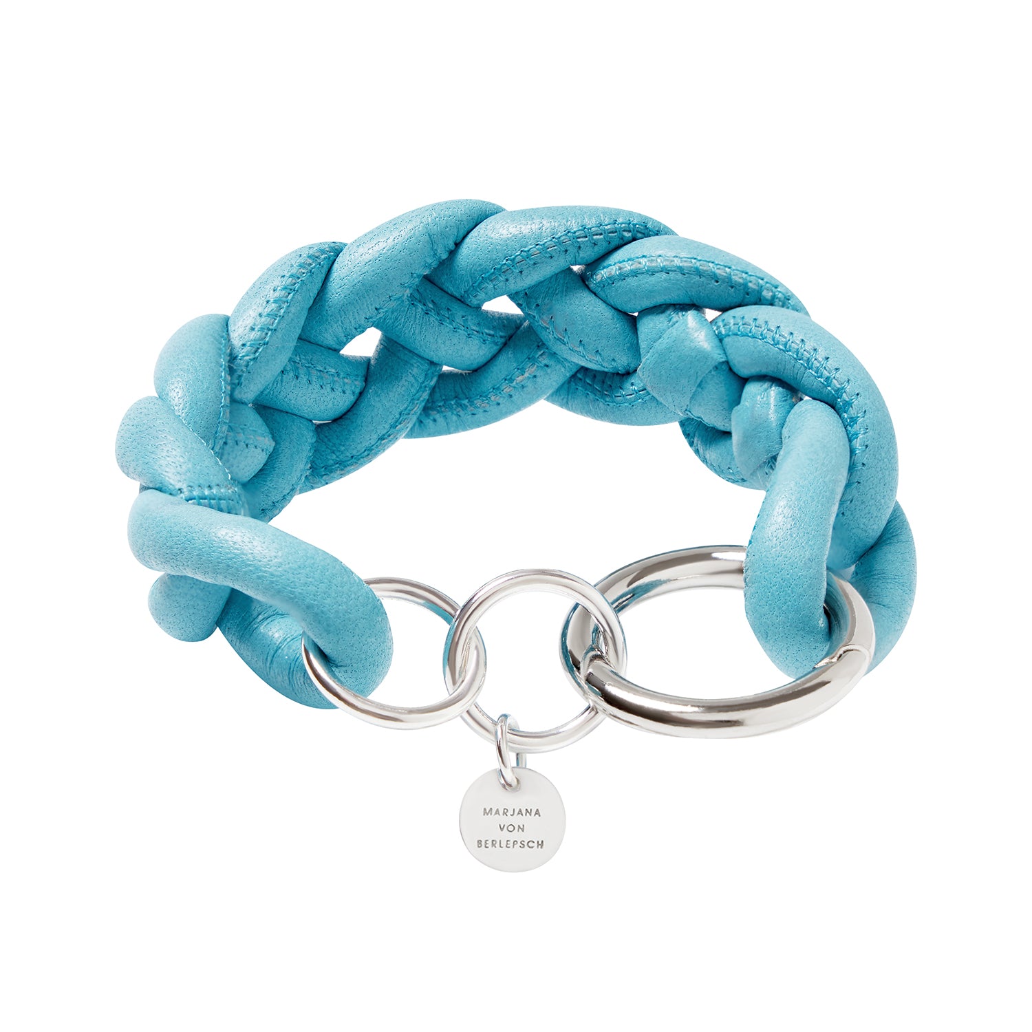MANON LEDERARMBAND aqua