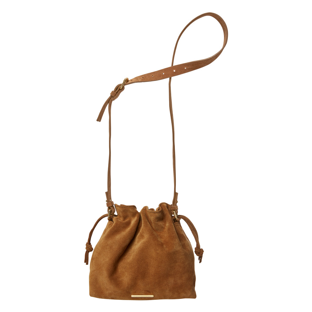 MAUD TASCHE cognac suede