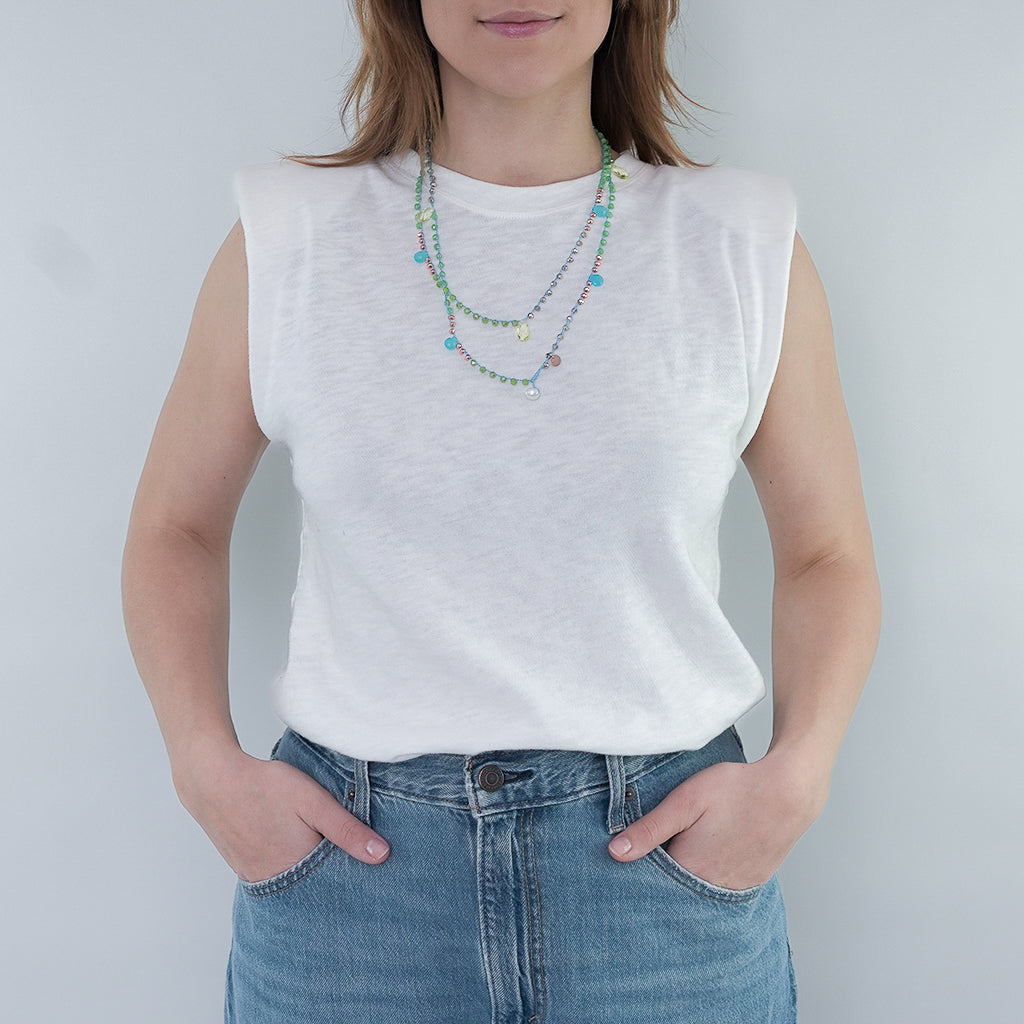 MAGIC EDELSTEIN KETTE AQUA