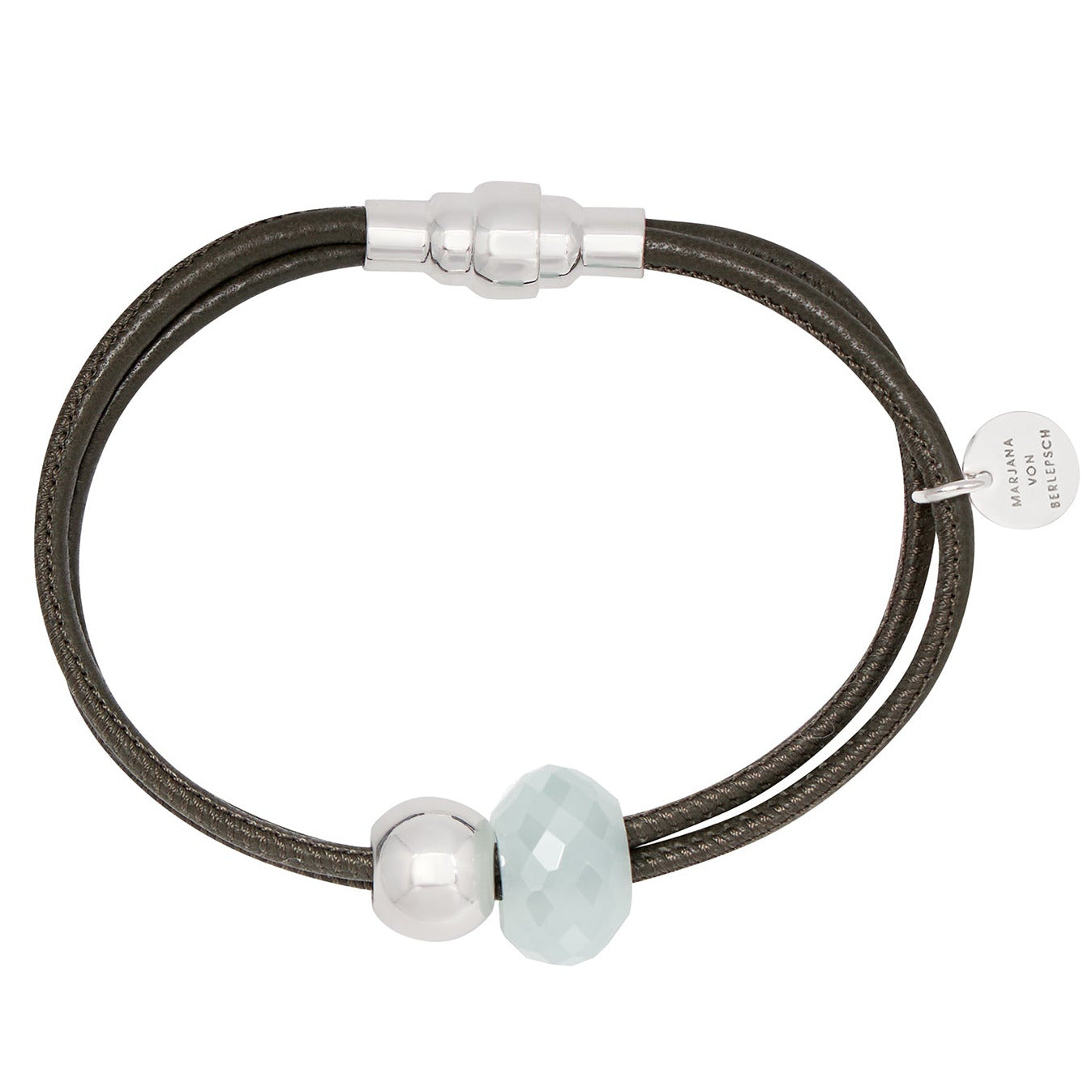 SALLY ARMBAND Blauer Chalzedon