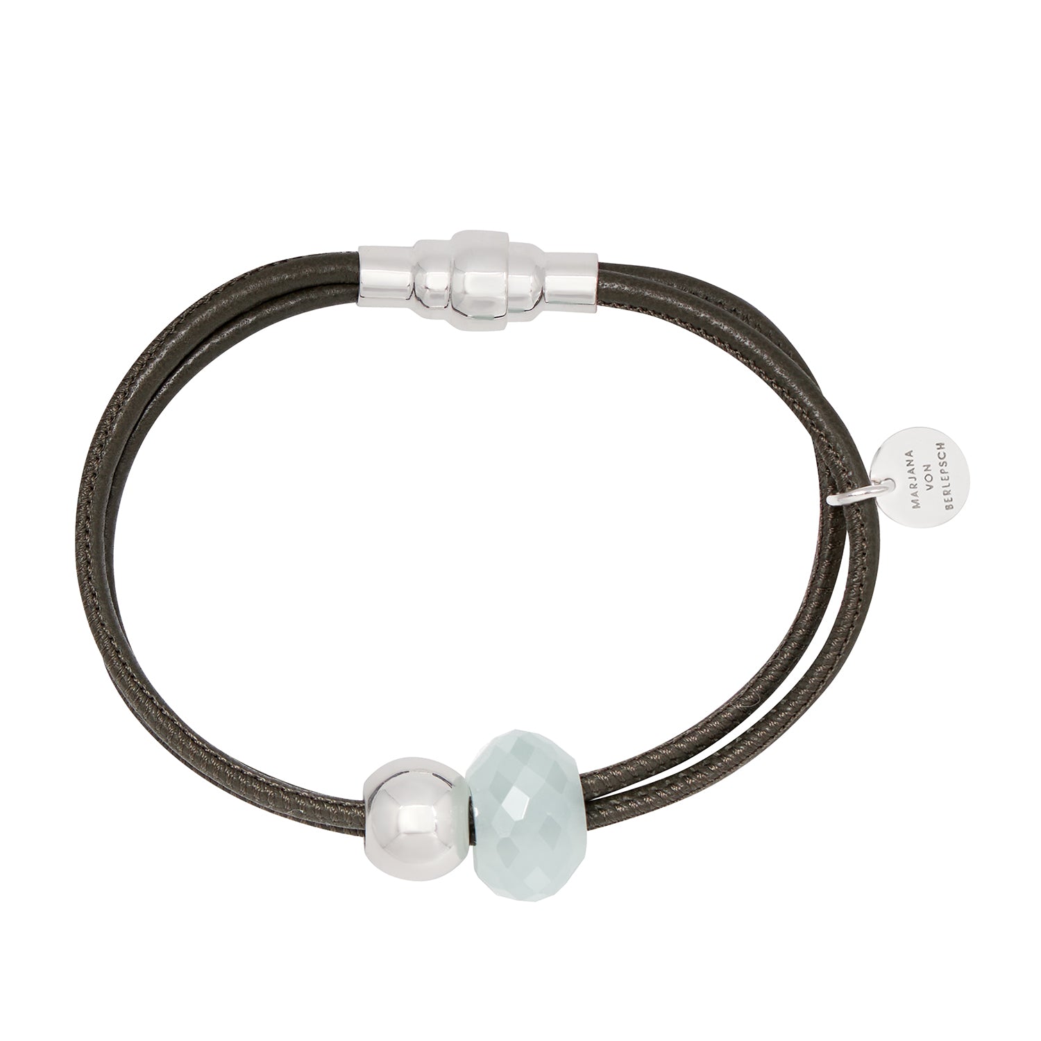 SALLY ARMBAND Blauer Chalzedon