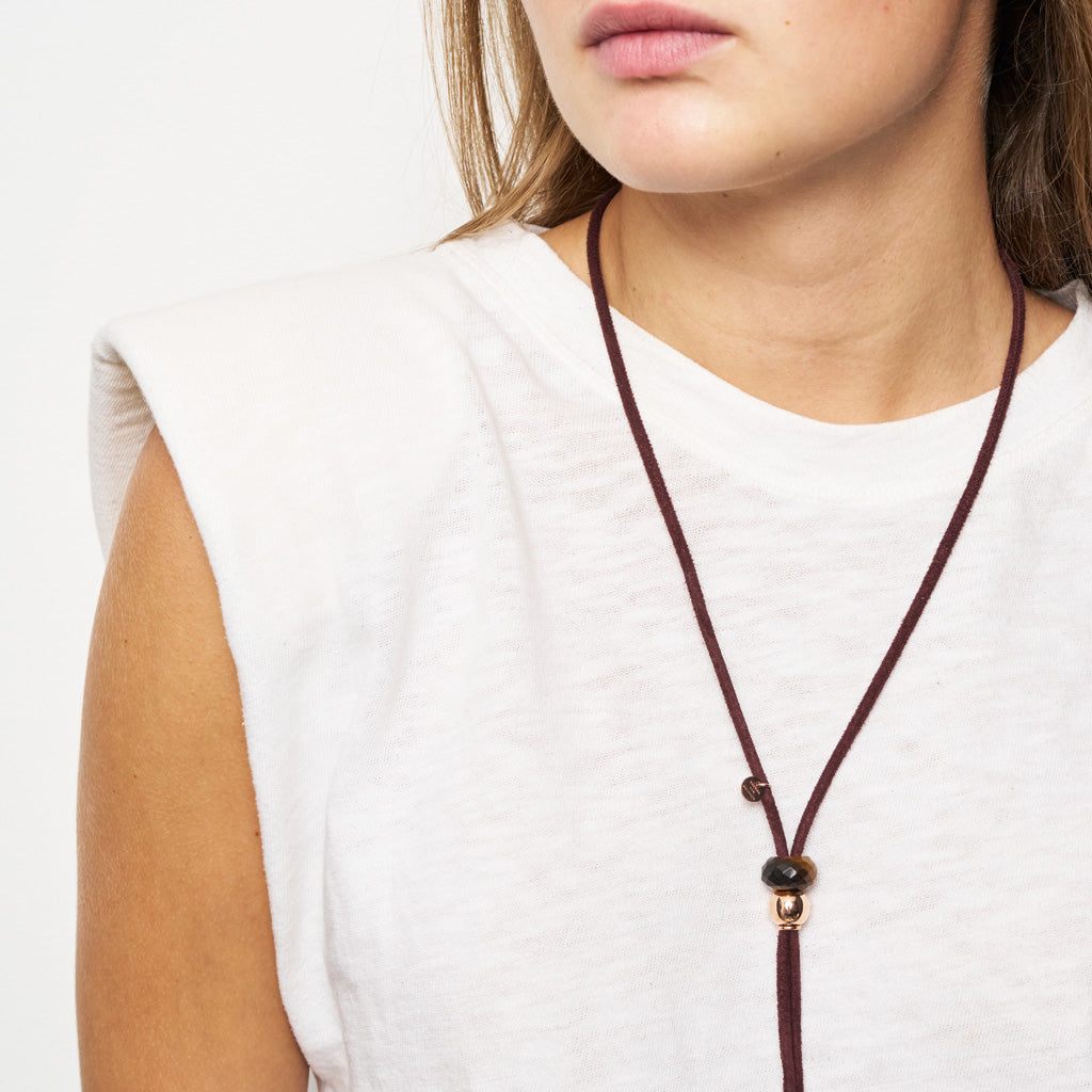 SALLY KETTE TIGERAUGE PFLAUME SUEDE