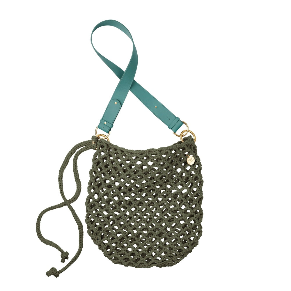 BRENDA HÄKELTASCHE Khaki Crossbody