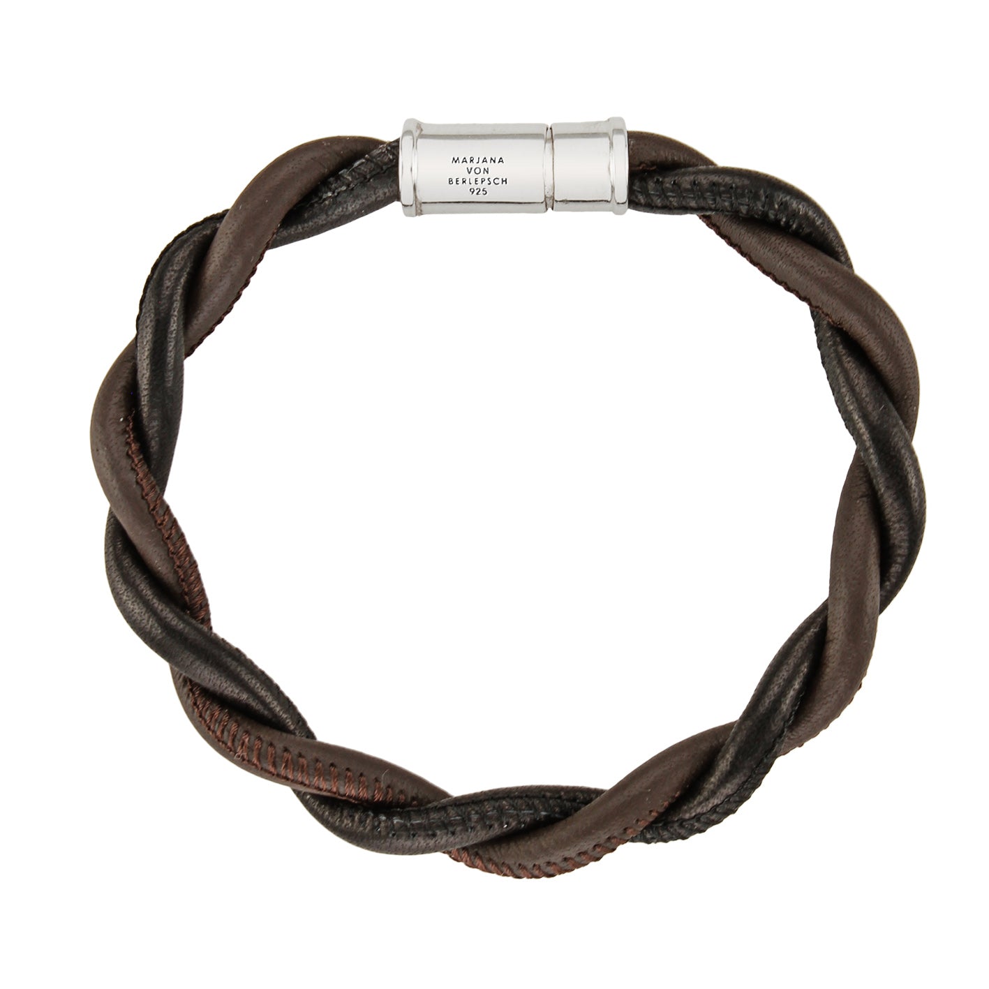 ZEUS ARMBAND MEN SCHOKO SCHWARZ